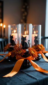 Black Cat Silhouette Display