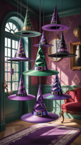 Floating Witch Hats That Defy Gravity