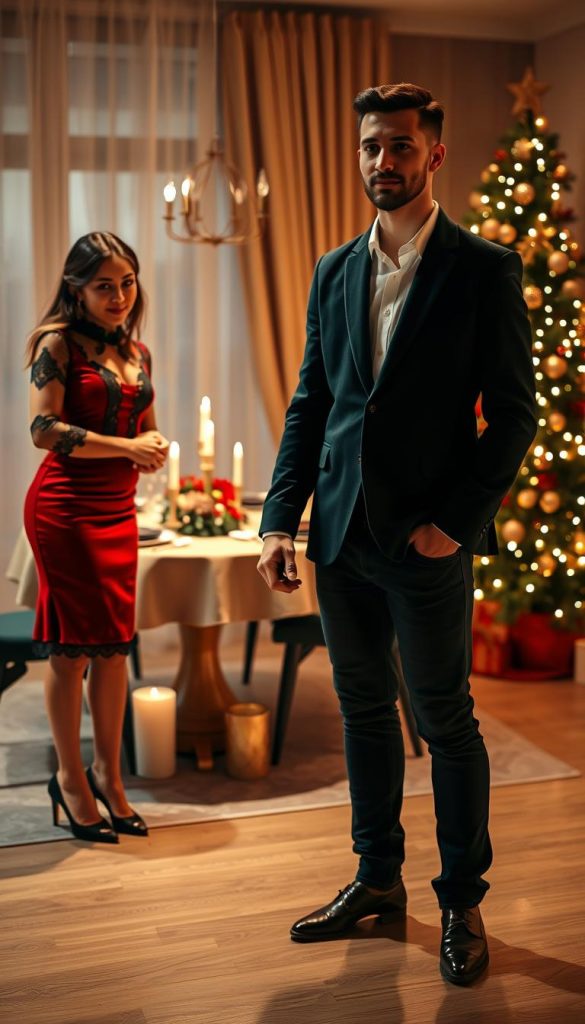 Christmas date night attire