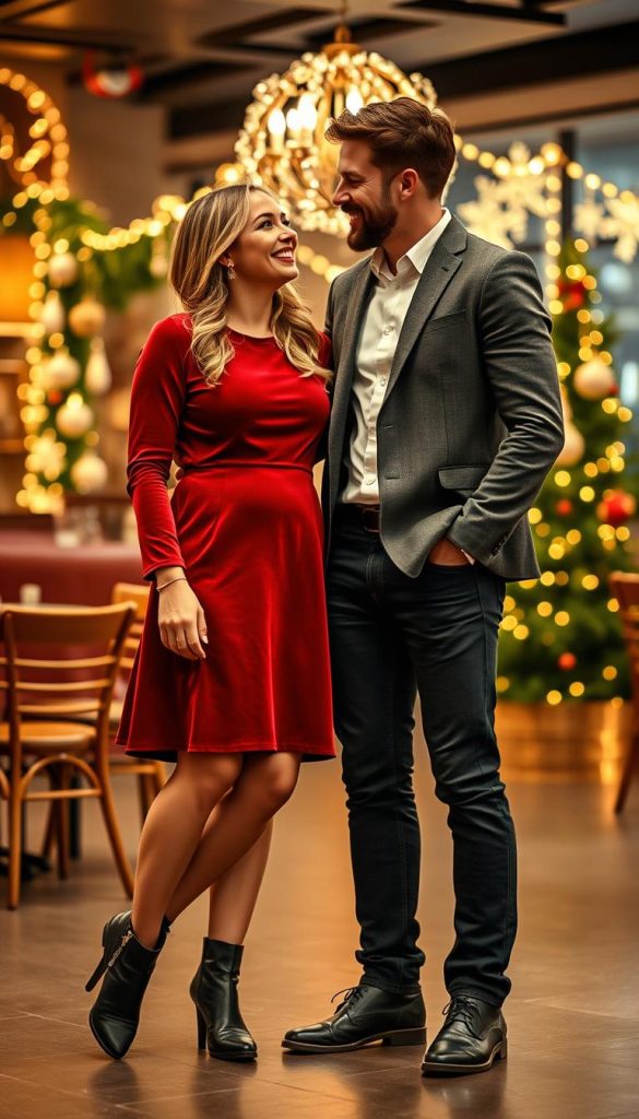 festive date night outfit