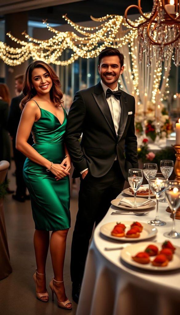 glamorous date night look