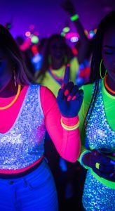 women's neon pink sexy outfits for a rave party